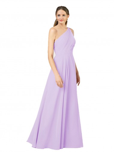 Lilac Sheath One Shoulder Long Formal Evening Gown / Bridesmaid Dress Hobart