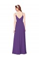 Plum Purple Sheath High Neck Long Bridesmaid Dress Hobart