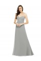 Chiffon A-Line Sweetheart Sleeveless Long Bridesmaid Dress Hobart