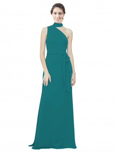 Hunter A-Line One Shoulder Long Bridesmaid Dress Hobart