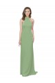 Seagrass A-Line High Neck Long Formal Dress / Bridesmaid Dress Hobart