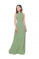 Seagrass A-Line High Neck Long Bridesmaid Dress Hobart