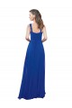 Royal Blue A-Line Square Neck Long Bridesmaid Dress Hobart