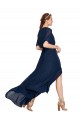 Dark Navy A-Line V-Neck Long Bridesmaid Dress / Formal Dress Hobart