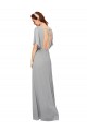 Open Back Royal Blue A-Line V-Neck Long Bridesmaid Dress / Evening Gowns Hobart