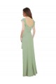 Low Back Smoke Green A-Line Sweetheart Long Bridesmaid Dress / Formal Dress Hobart