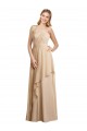 Open Back Champagne A-Line Sweetheart Long Bridesmaid Dress Hobart