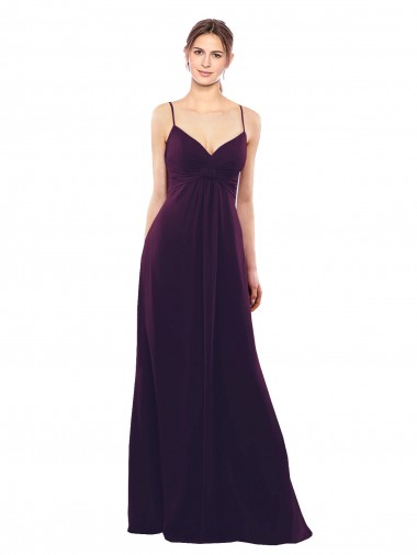 Open Back Grape A-Line Sweetheart Long Formal Dress / Bridesmaid Dress Hobart