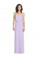 Low Back Lilac A-Line Strapless Long Formal Dress / Bridesmaid Dress Hobart