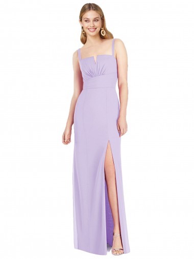 Lilac Mermaid Strapless Long Bridesmaid Dress Hobart