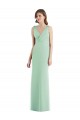 Open Back Mint Green Trumpet V-Neck Long Bridesmaid Dress / Evening Dress Hobart