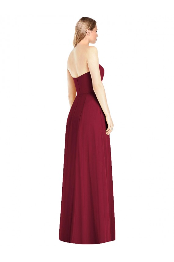 Hot Pink Trumpet Strapless Long Semi Formal Evening Dress / Bridesmaid Dress Hobart