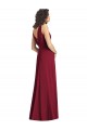 V-Back Hunter A-Line V-Neck Long Wedding Party Dress Hobart