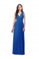 V-Back Royal Blue A-Line V-Neck Long Semi Formal Evening Dress / Bridesmaid Dress Hobart