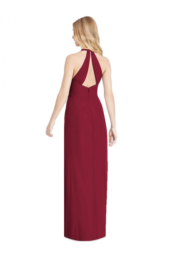 Desert Rose Trumpet V-Neck Long Formal Evening Gown / Bridesmaid Dress Hobart