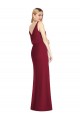 V-Back Dusty Pink Mermaid V-Neck Long Bridesmaid Dress Hobart