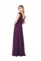 Grape A-Line V-Neck Long Formal Dress / Bridesmaid Dress Hobart