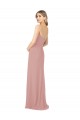 Dusty Pink Sheath Strapless Long Bridesmaid Dress Hobart