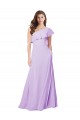 Lilac A-Line One Shoulder Long Bridesmaid Dress Hobart