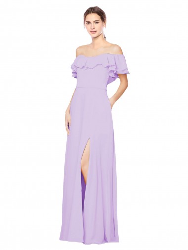 Low Back Lilac A-Line Strapless Long Bridesmaid Dress Hobart