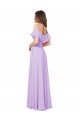 Low Back Lilac A-Line Strapless Long Bridesmaid Dress Hobart