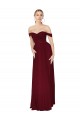 Burgundy Mermaid High Neck Long Formal Dress / Bridesmaid Dress Hobart