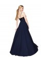 Dark Navy A-Line High Neck Long Semi Formal Evening Dress / Prom Dress / Bridesmaid Dress Hobart