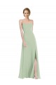 Open Back Sage A-Line Scoop Neck Long Semi Formal Evening Dress / Bridesmaid Dress Hobart