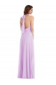 Low Back Lilac A-Line Halter Neck Long Semi Formal Evening Dress / Bridesmaid Dress Hobart