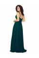 Low Back Hunter A-Line Sweetheart Long Bridesmaid Dress Hobart