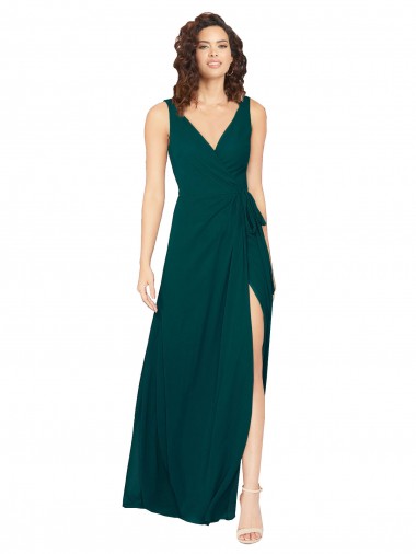 V-Back Hunter A-Line V-Neck Long Evening Gowns / Bridesmaid Dresses Hobart