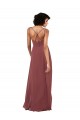 Open Back Black Column V-Neck Long Formal Evening Gown / Bridesmaid Dress Hobart