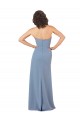 Burgundy Sheath Strapless Long Bridesmaid Dress Hobart
