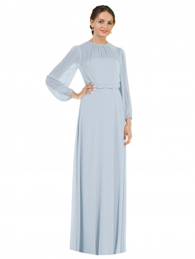 Keyhole Back Sea Glass A-Line Strapless Long Formal Evening Gown / Bridesmaid Dress Hobart