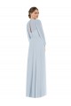 Keyhole Back Sea Glass A-Line Strapless Long Formal Evening Gown / Bridesmaid Dress Hobart
