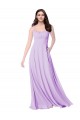 Lilac A-Line Scoop Neck Long Bridal Party Dress Hobart