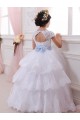 Ivory Ball Gown Sweetheart Chapel Train Flower Girl Dresses Hobart