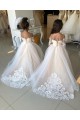 Ivory Ball Gown Sweetheart Chapel Train Little Flower Girl Dress Hobart