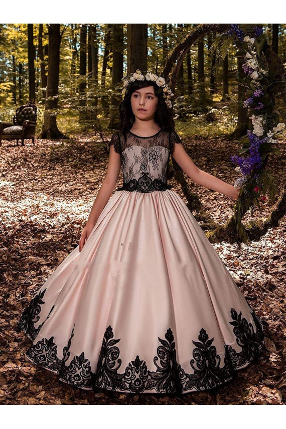 Ivory Ball Gown Sweetheart Long Flower Girl Dress for Wedding Hobart