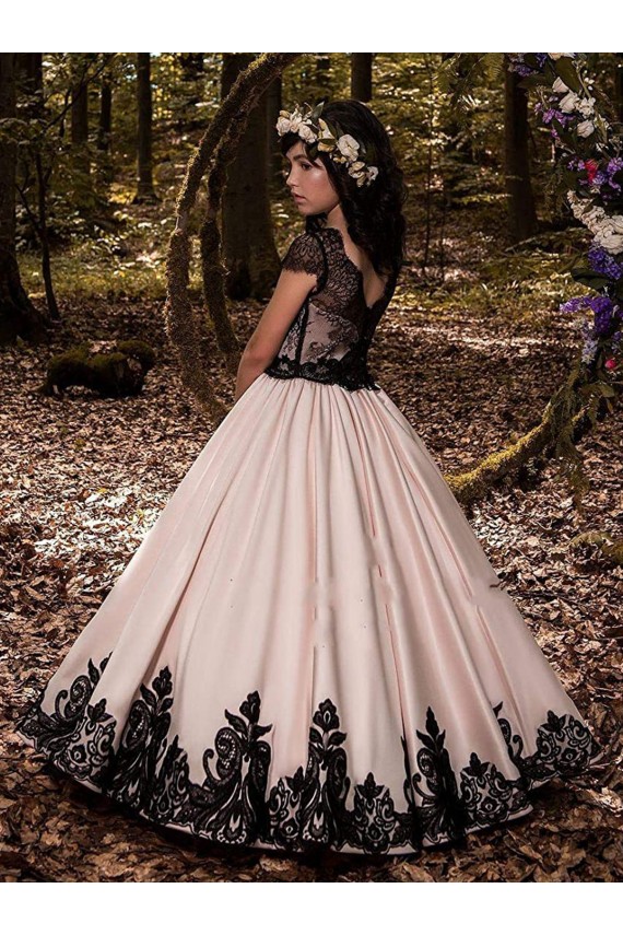 Ivory Ball Gown Sweetheart Long Flower Girl Dress for Wedding Hobart