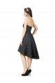 Slate Grey A-Line Sweetheart Knee Length High Low Bridesmaid Dress Hobart