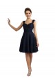 Dark Navy A-Line Sweetheart Knee Length Bridesmaid Dresses Hobart