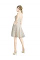 Ivory,Champagne A-Line Strapless Knee Length Bridesmaid Dress Hobart