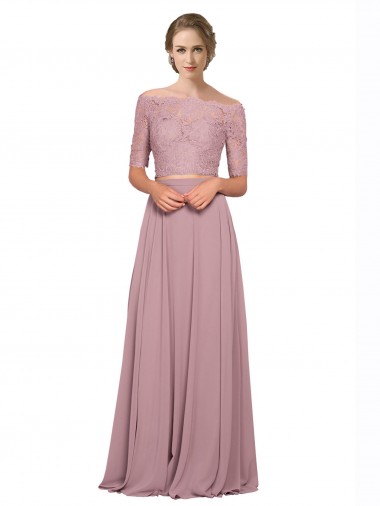 A-Line Off the Shoulder Long Prom Dress / Bridesmaid Dress Hobart