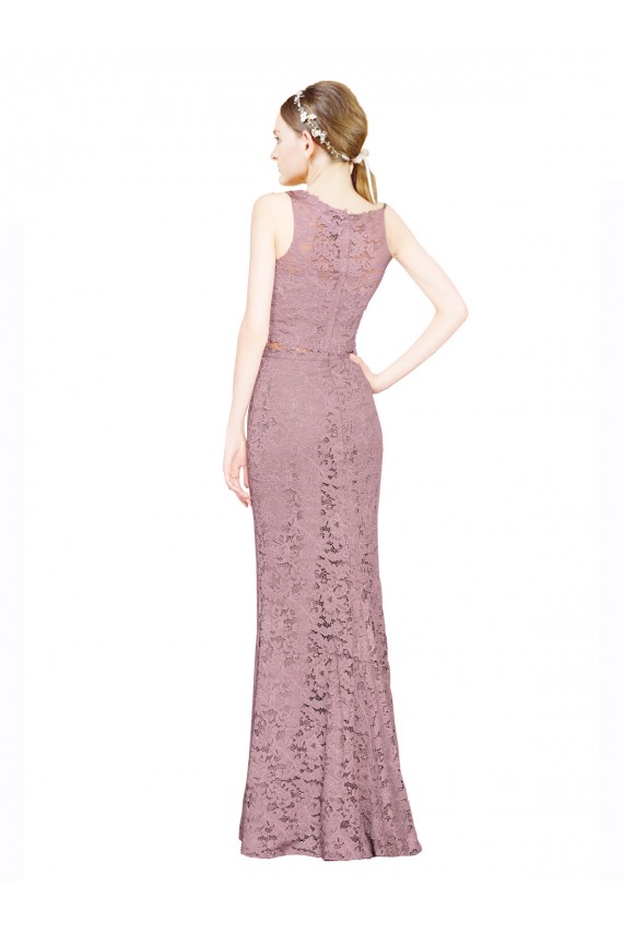 Mermaid Illusion Neck Long Prom Dress / Bridesmaid Dress Hobart