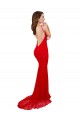 Open Back Red Mermaid High Neck Long Evening Gown / Prom Dress / Bridesmaid Dress Hobart