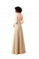 Champagne A-Line Sweetheart Long Bridesmaid Dress Hobart