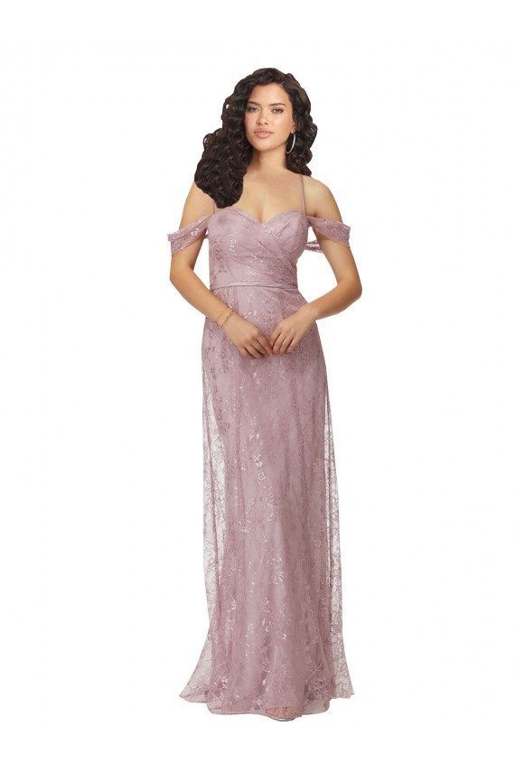 Keyhole Back A-Line Sweetheart Long Bridesmaid Dress Hobart
