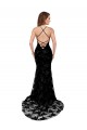 Open Back Black Mermaid High Neck Long Black Tie Evening Gown / Prom Dress / Bridesmaid Dress Hobart