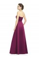 Merlot A-Line Strapless Long Bridesmaid Dress Hobart